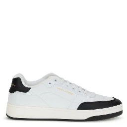 حذاء رياضي منخفض من جلد العجل الأبيض من بوس توروس