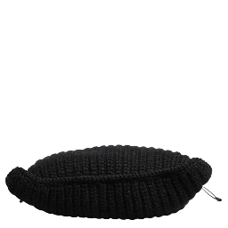 Black Cashmere Knitted Leather Shoulder Women Borse Bag