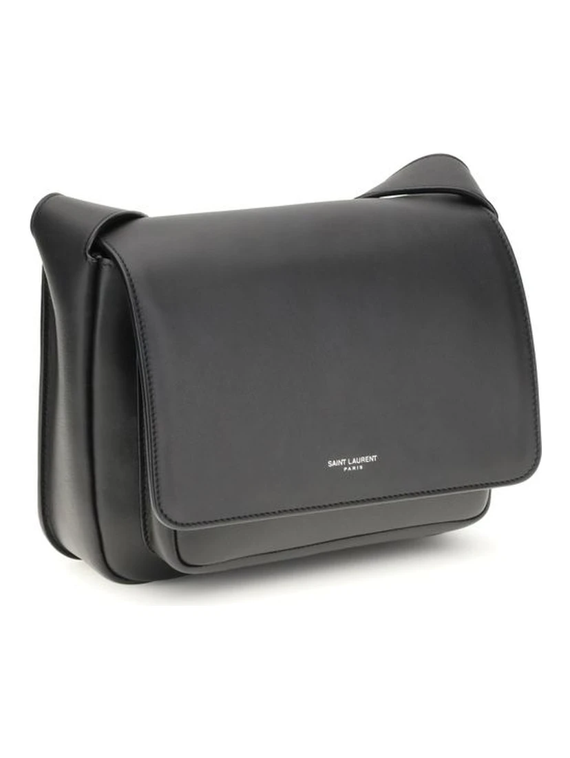 Black Calf Leather Bos Taurus Shoulder Bag