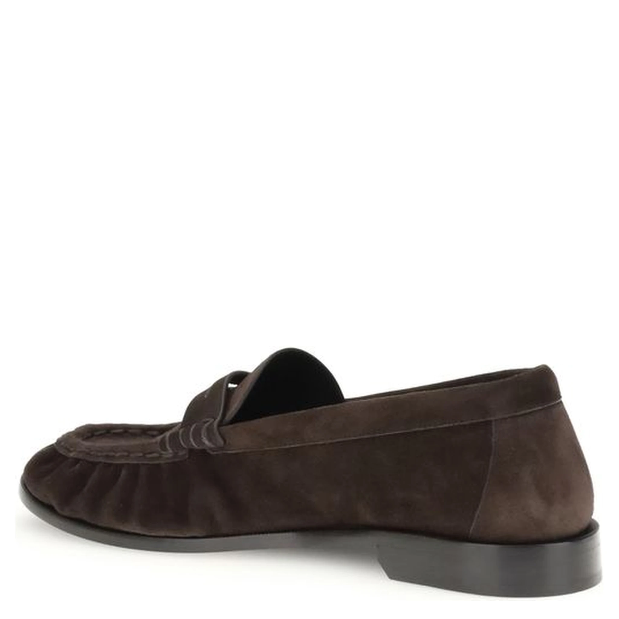 Brown Calf Leather Bos Taurus Slip-On Loafers