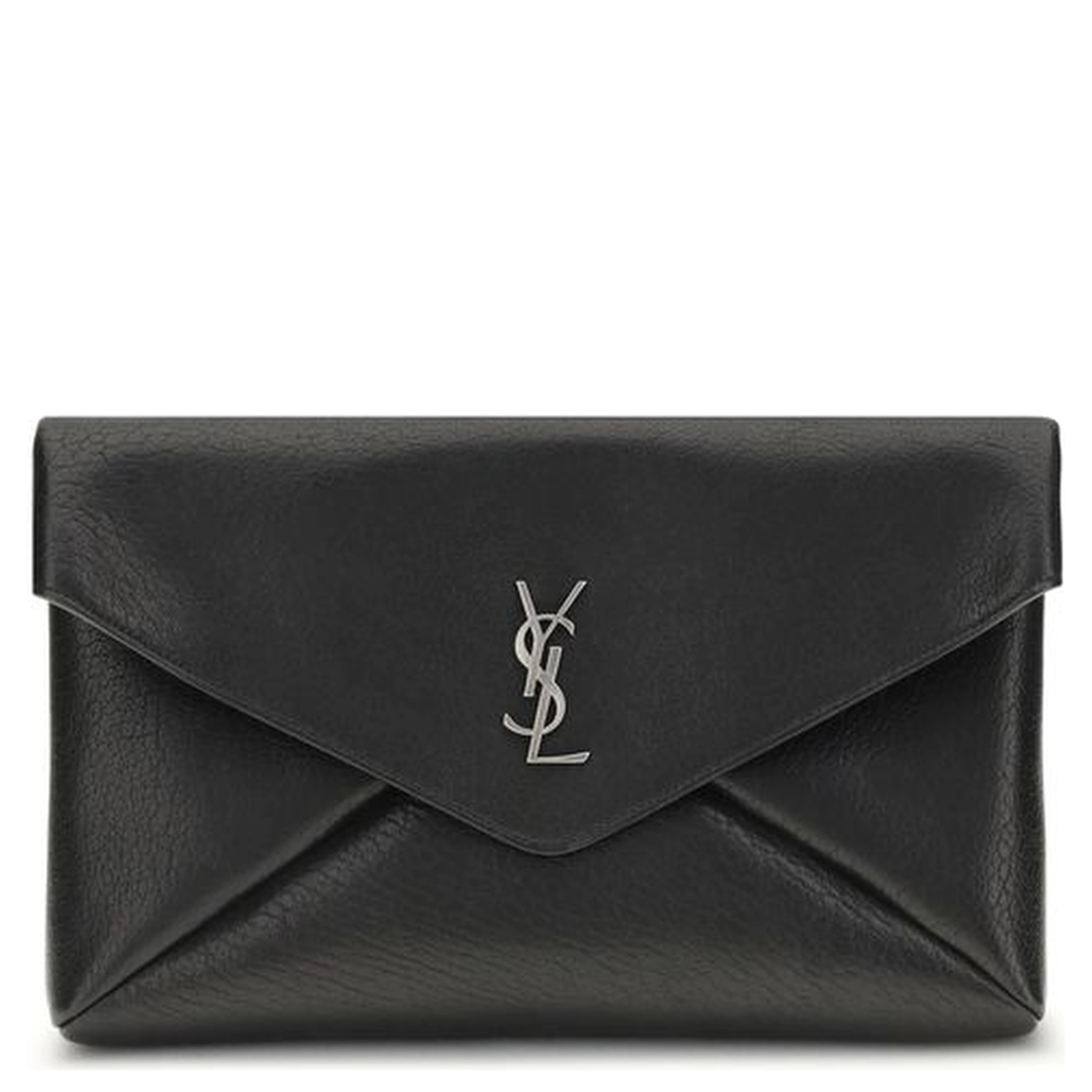 Black Calf Leather Bos Taurus Clutch Bag