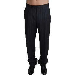 Gray Wool Blend Formal Trousers Pants