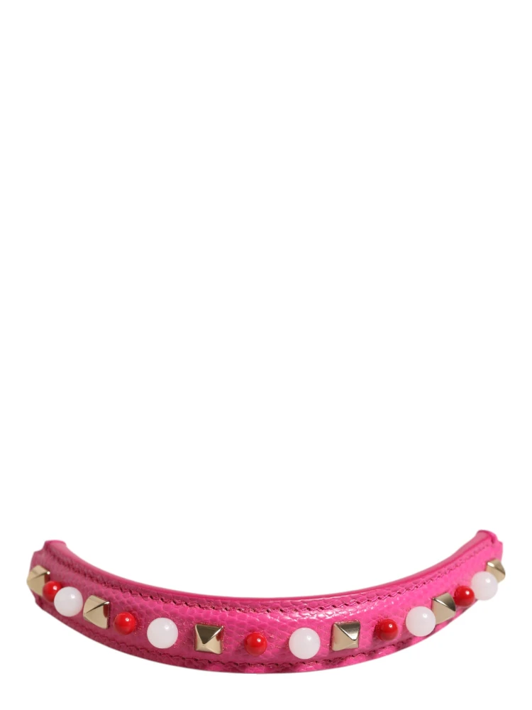 Pink Embellished Leather Bag Handle Women Shoulder Strap alternative