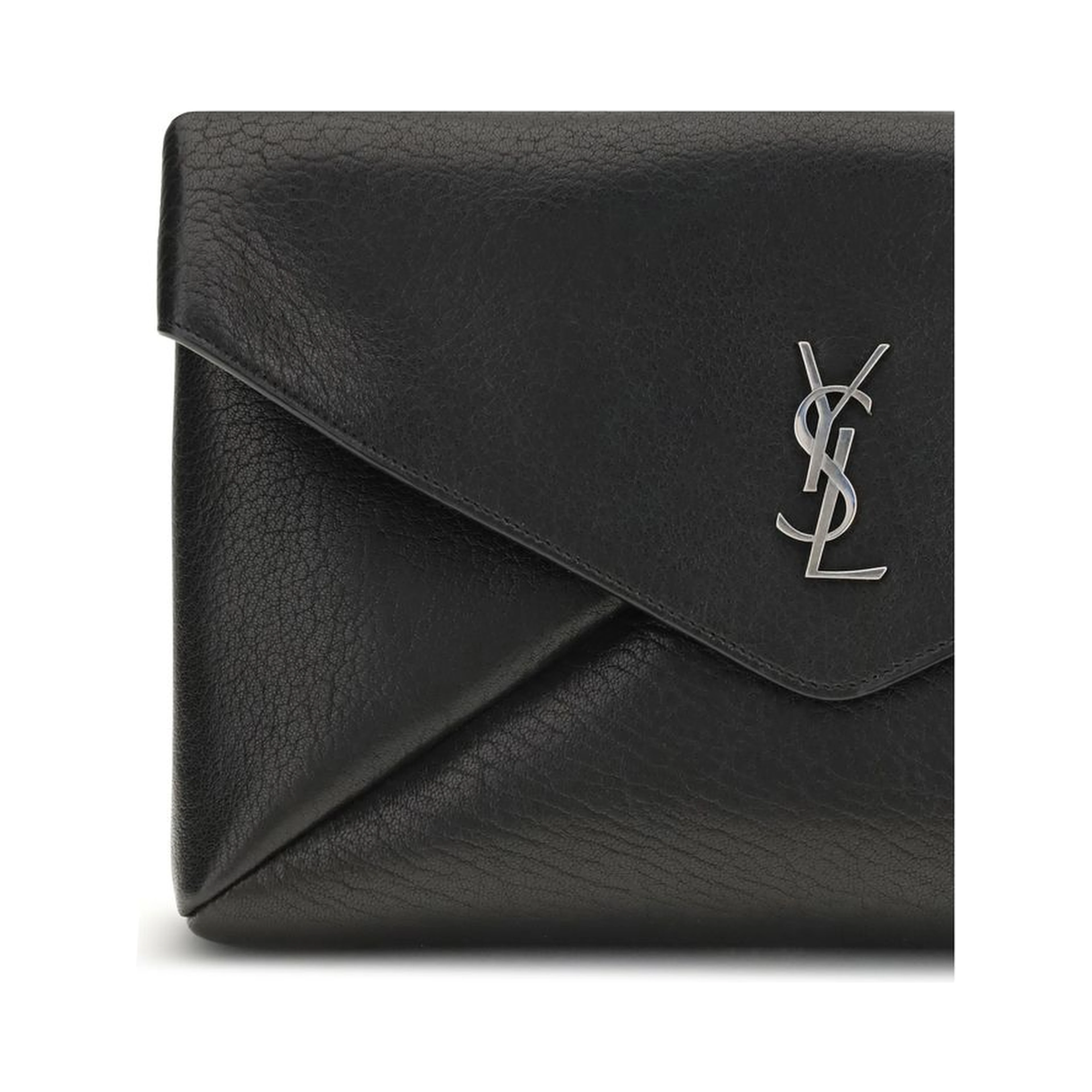 Black Calf Leather Bos Taurus Clutch Bag
