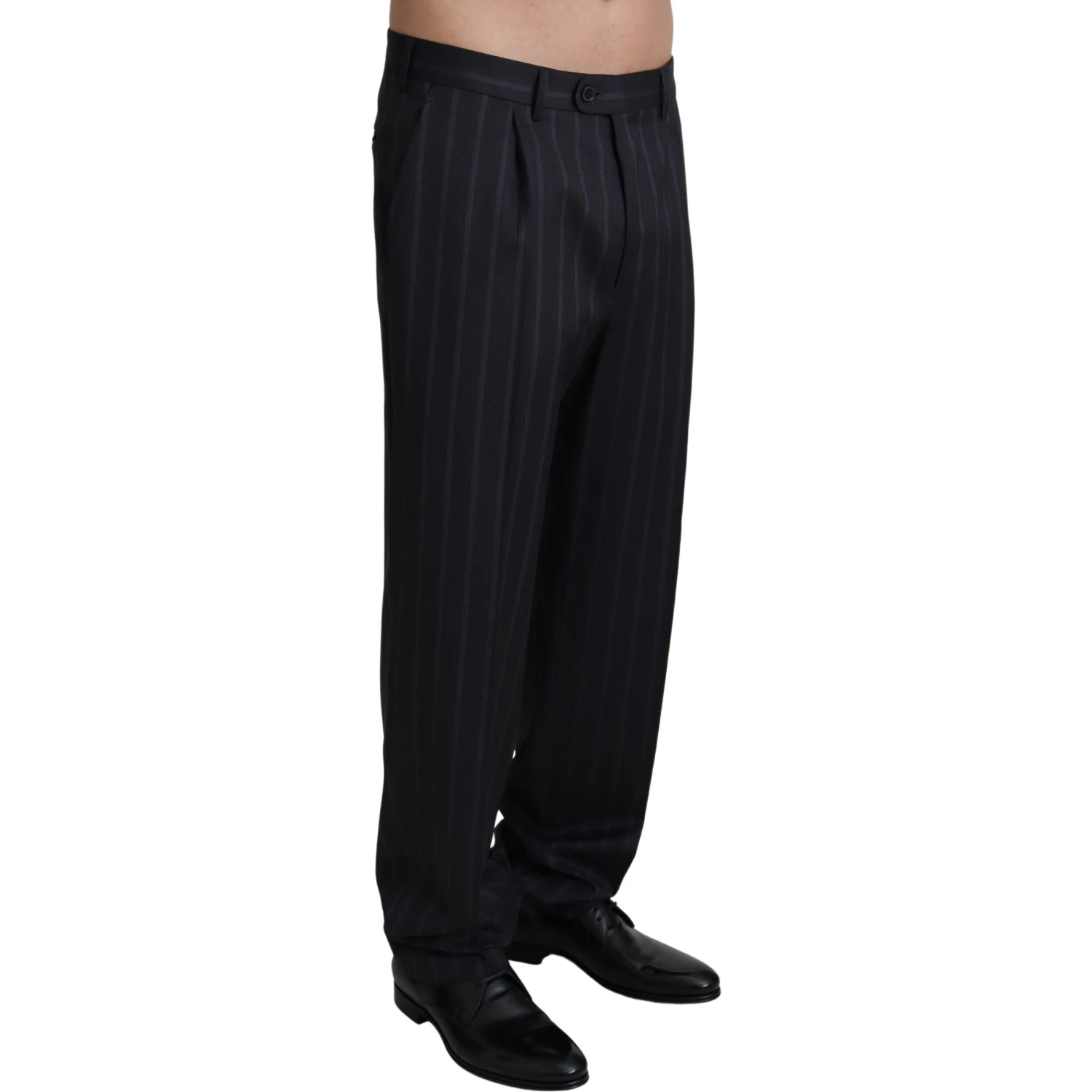 Gray Wool Blend Formal Trousers Pants