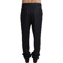 Gray Wool Blend Formal Trousers Pants