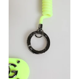 Green Springy Key Holder DG Logo Men's Keychain Keyring