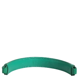 Green Embellished Leather Bag Handle Women Shoulder Strap
