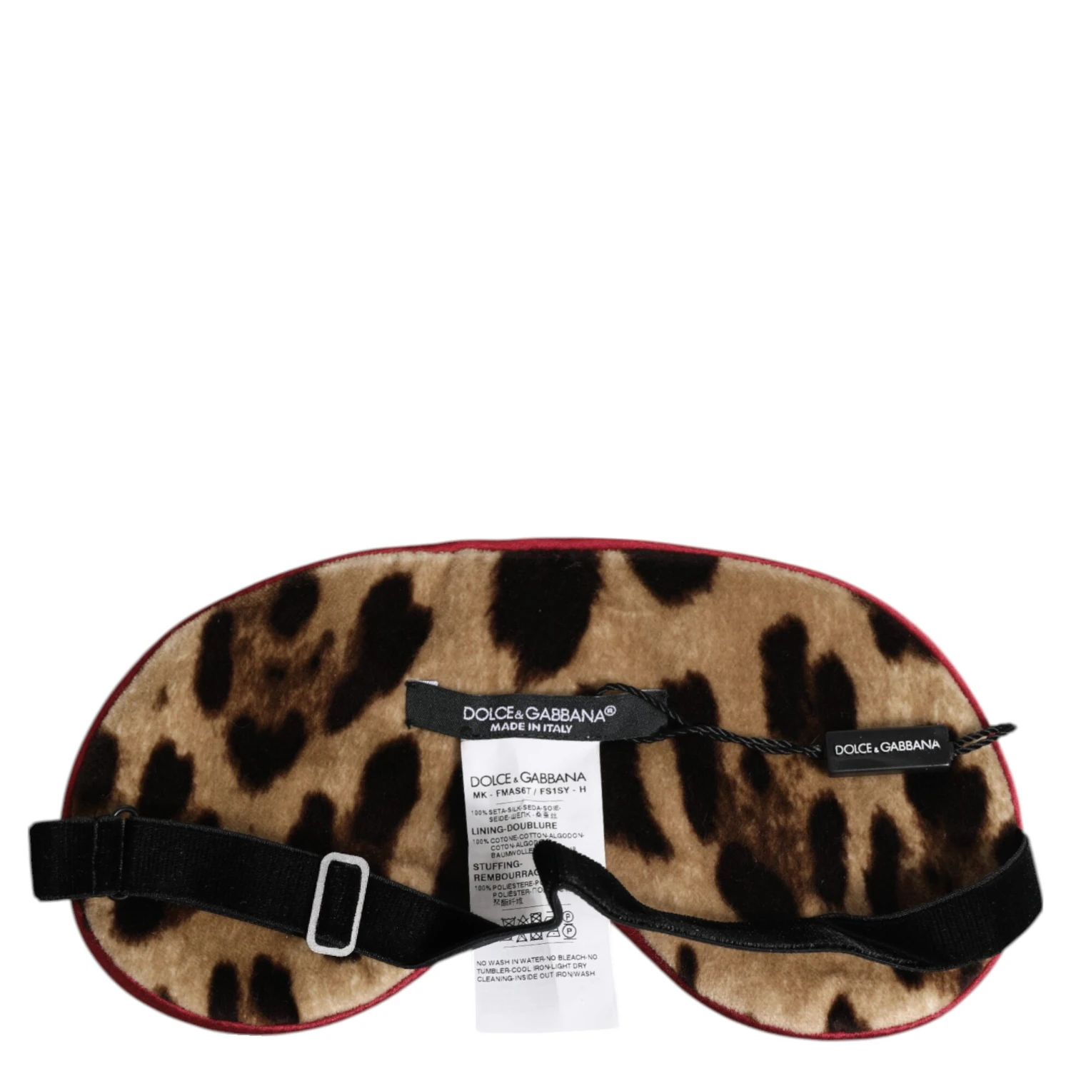 Brown Leopard Print Silk Women Accessory Sleep Eye Mask