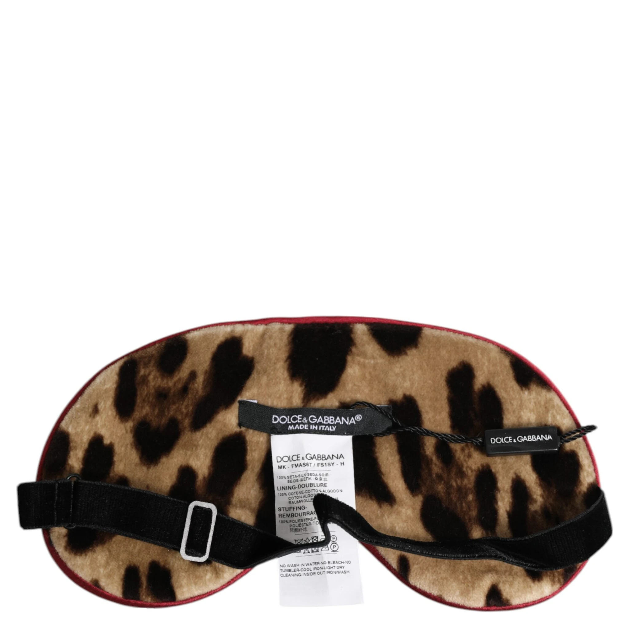 Brown Leopard Print Silk Women Accessory Sleep Eye Mask