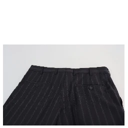 Gray Wool Blend Formal Trousers Pants