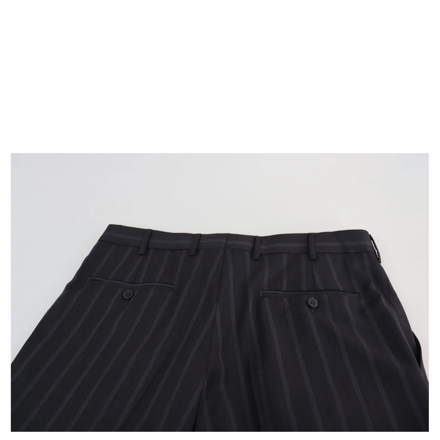 Gray Wool Blend Formal Trousers Pants
