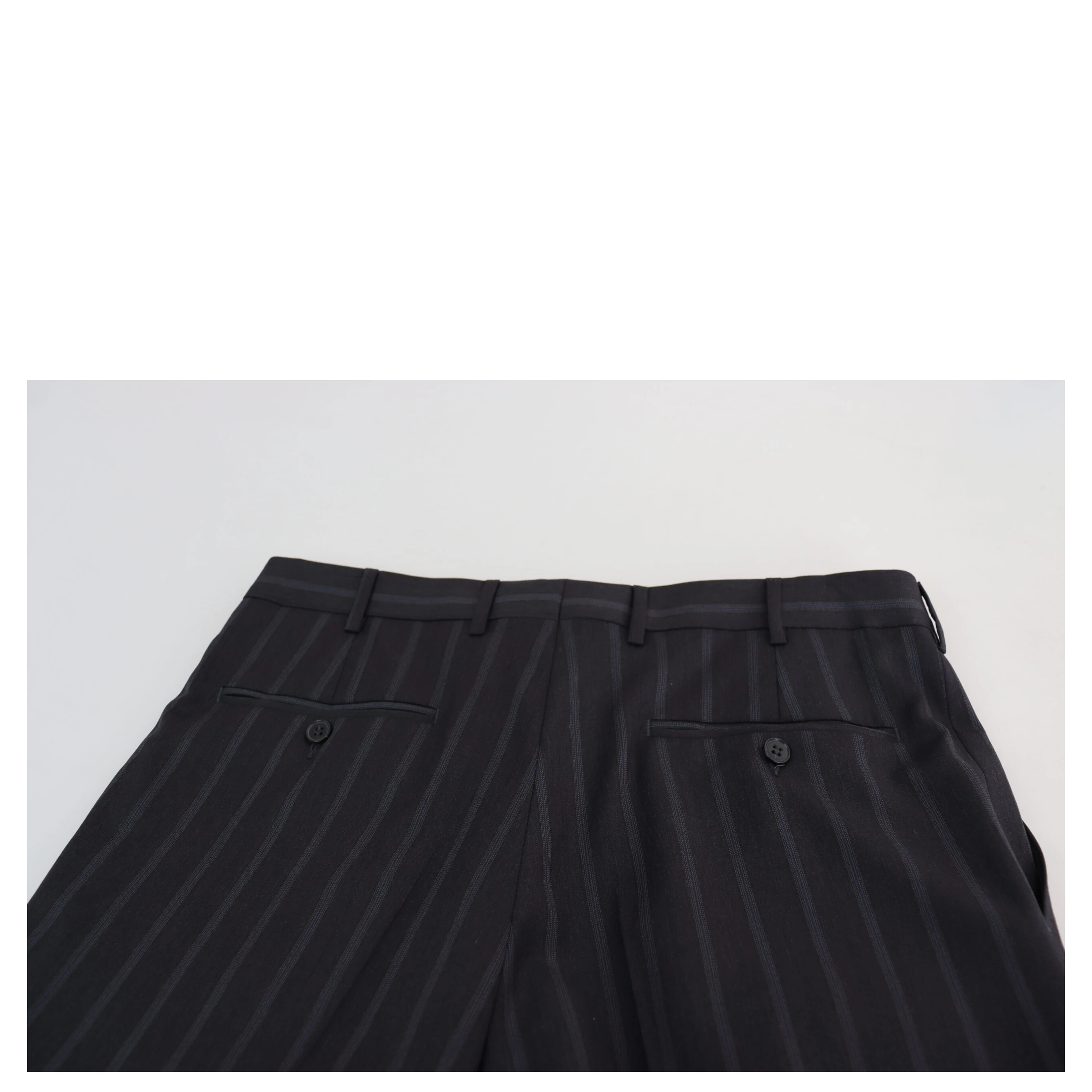 Gray Wool Blend Formal Trousers Pants