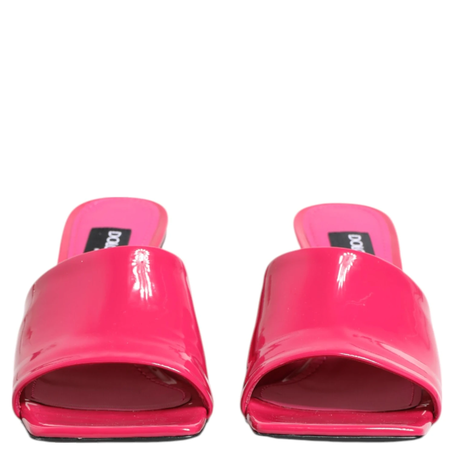 Pink Open Toe Block Heel Mules Sandals Shoes