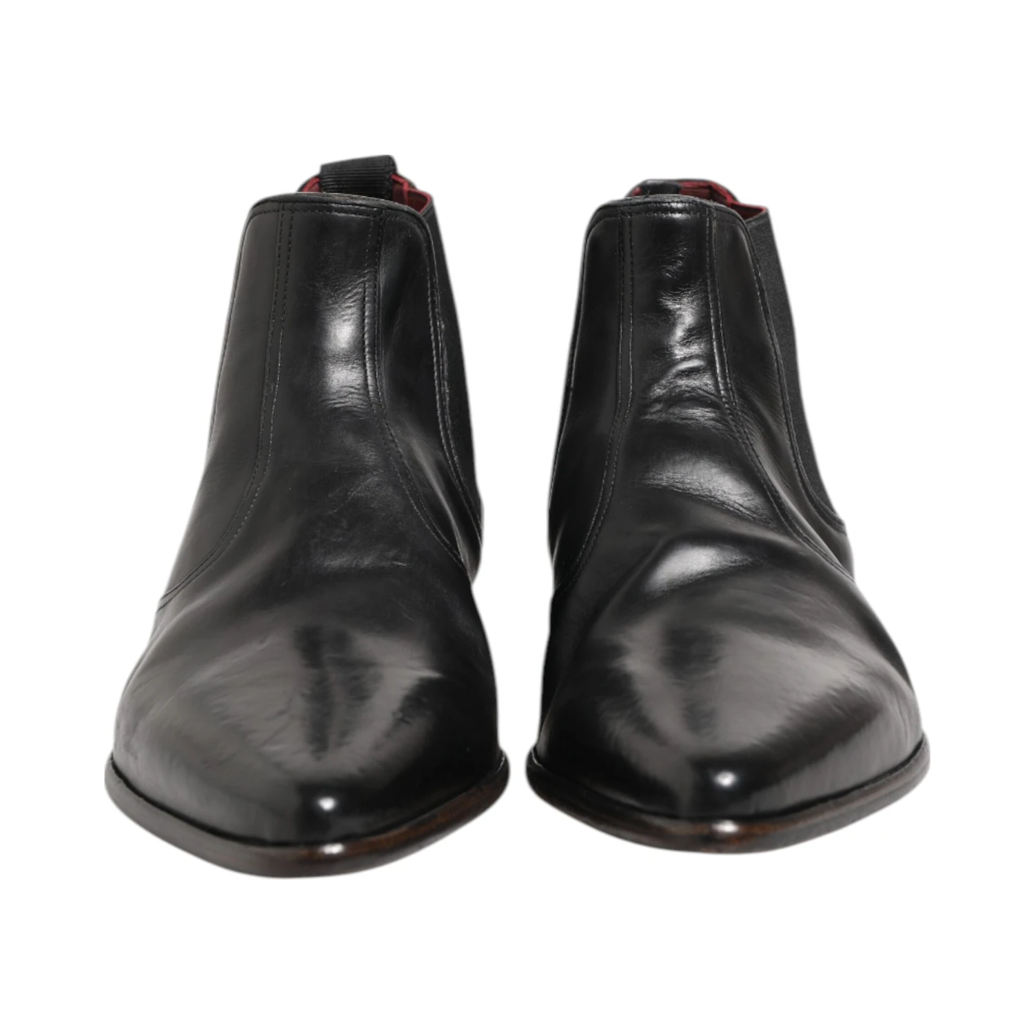 Black Chelsea Slip On Men Ankle Boots Shoes