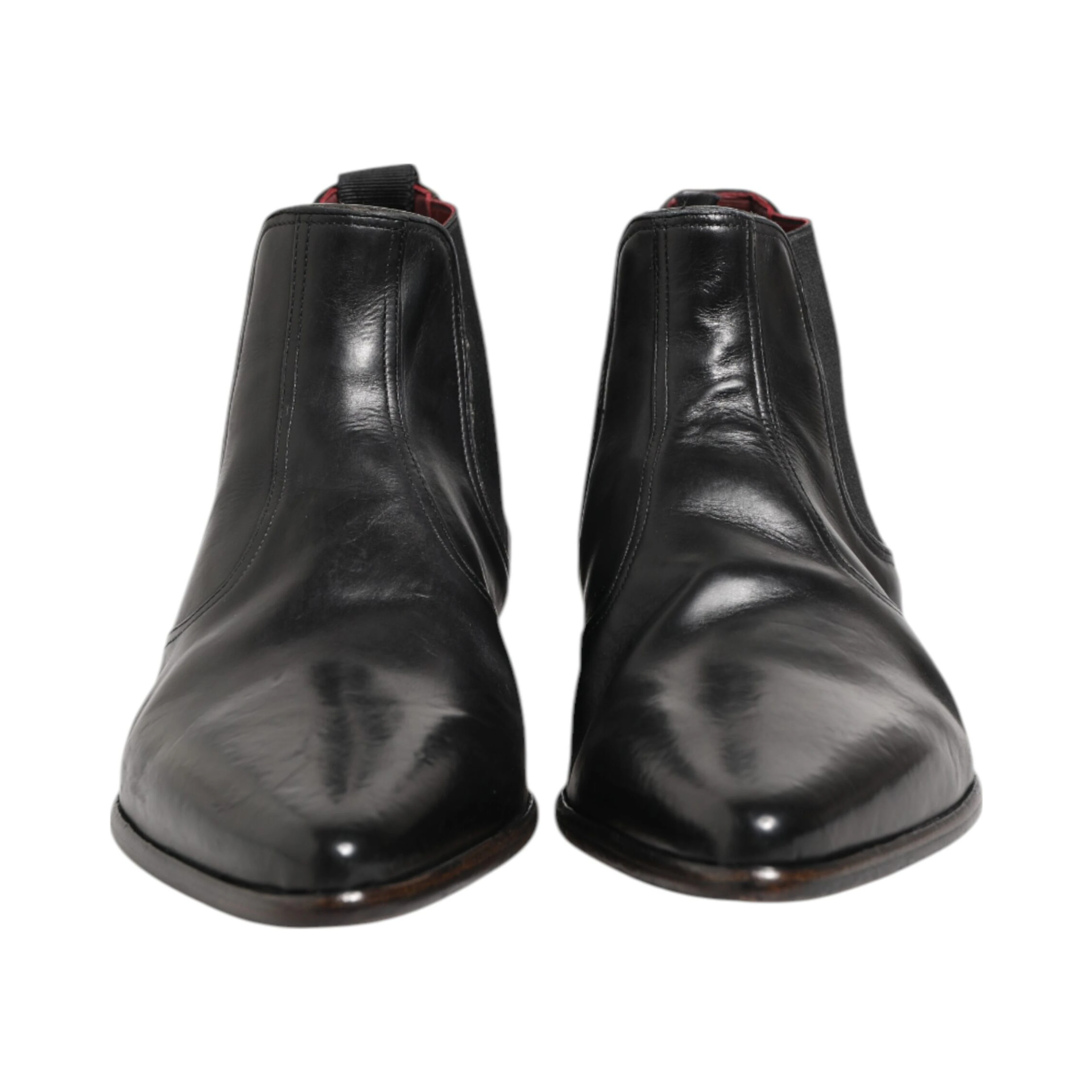 Black Chelsea Slip On Men Ankle Boots Shoes