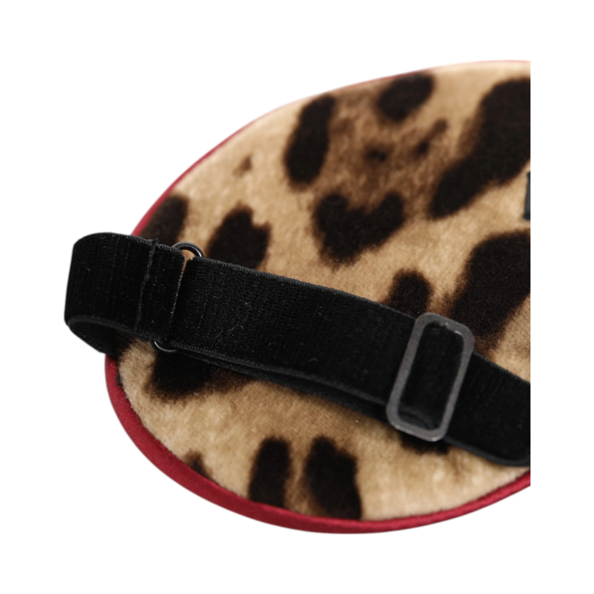 Brown Leopard Print Silk Women Accessory Sleep Eye Mask