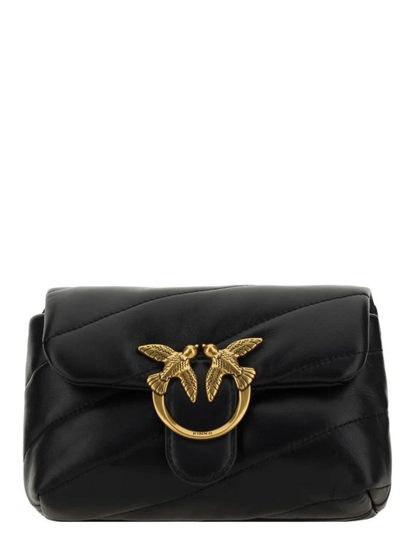 Black Calf Leather Bos Taurus Shoulder Bag