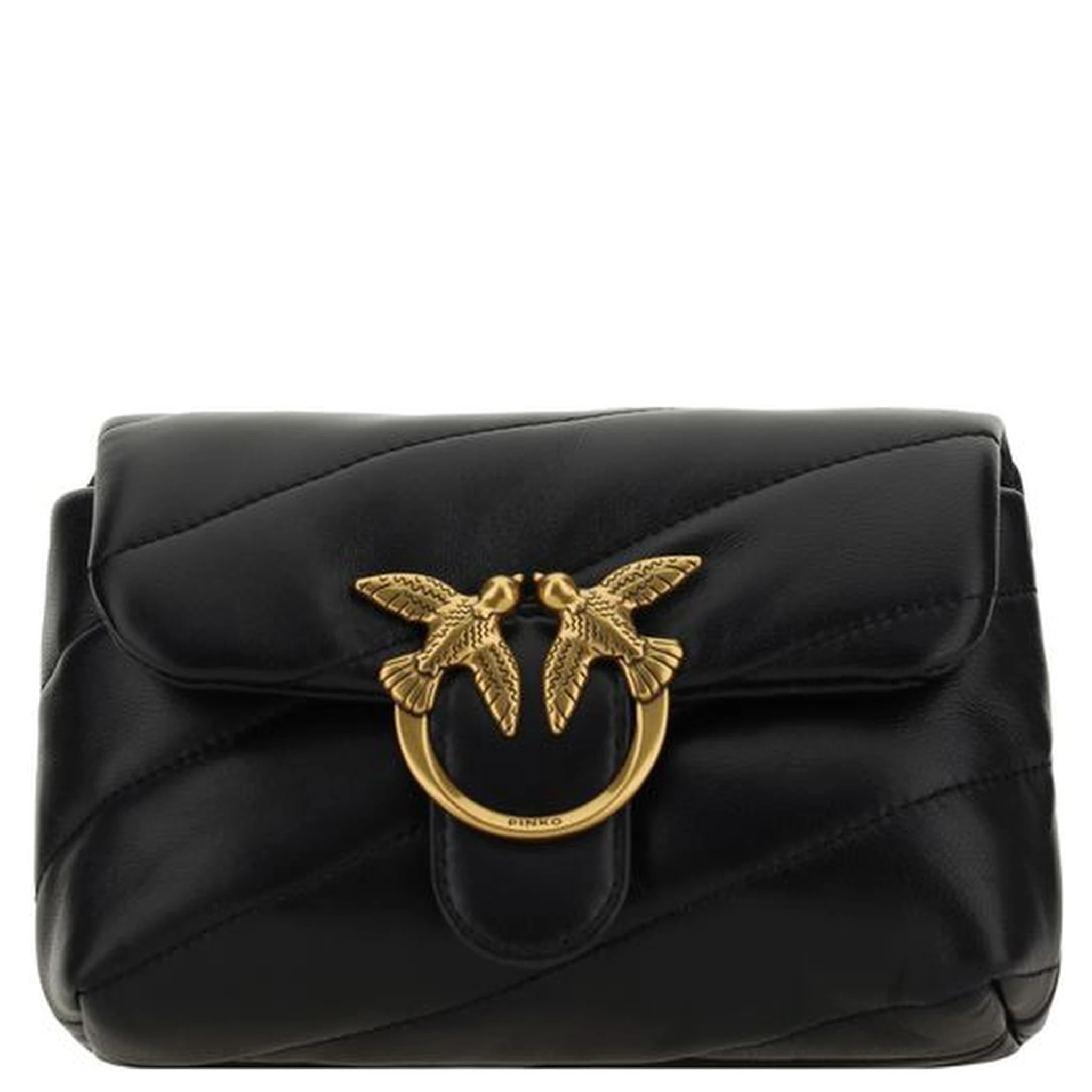 Black Calf Leather Bos Taurus Shoulder Bag