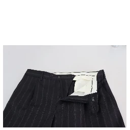 Gray Wool Blend Formal Trousers Pants