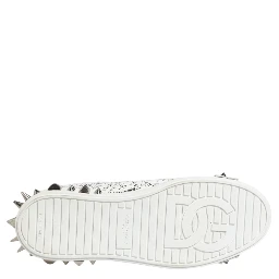 White Portofino Studded Men Sneakers Shoes