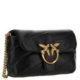 Black Calf Leather Bos Taurus Shoulder Bag