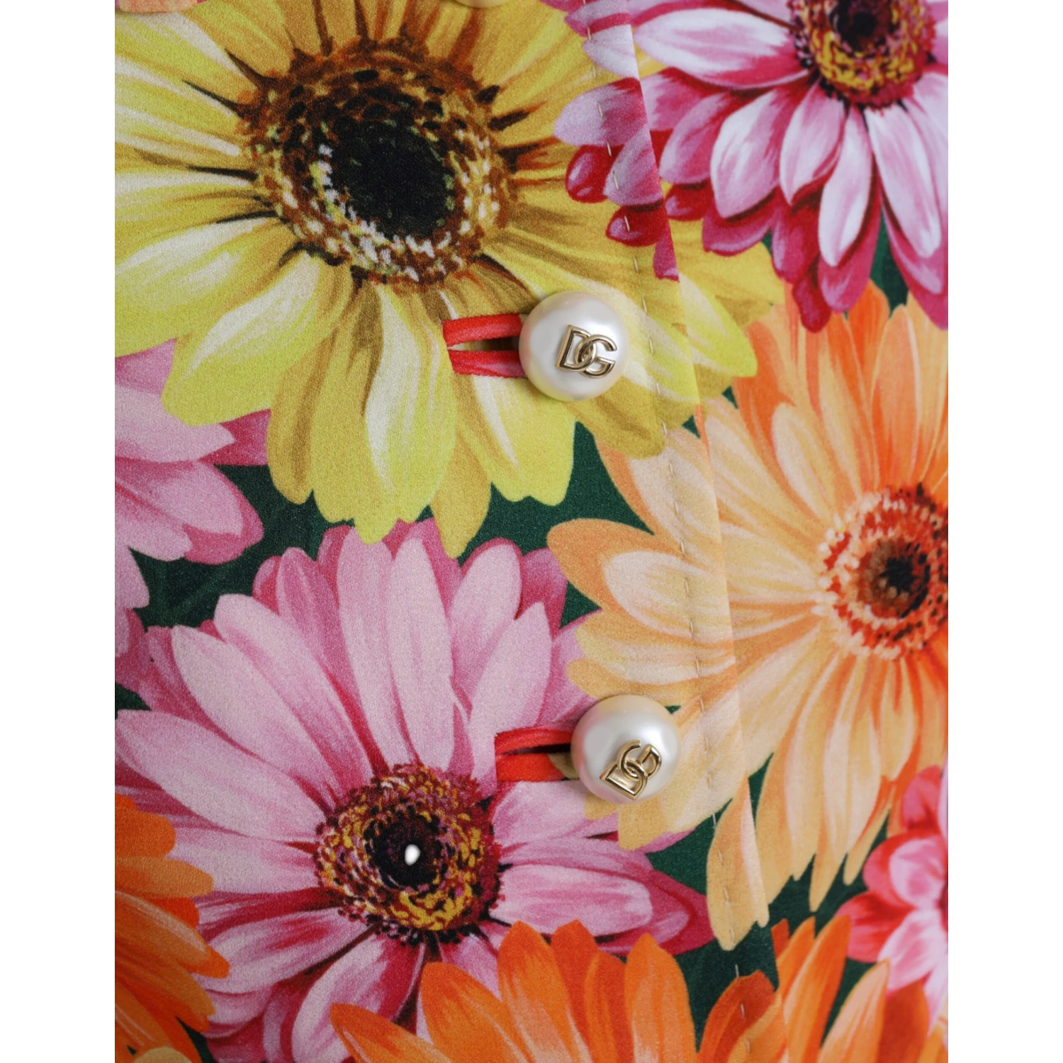 Multicolor Daisy Print Floral Fantasy Jacket