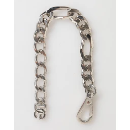 Silver Tone Brass Chain Lobster Clasp DG Logo Bracelet
