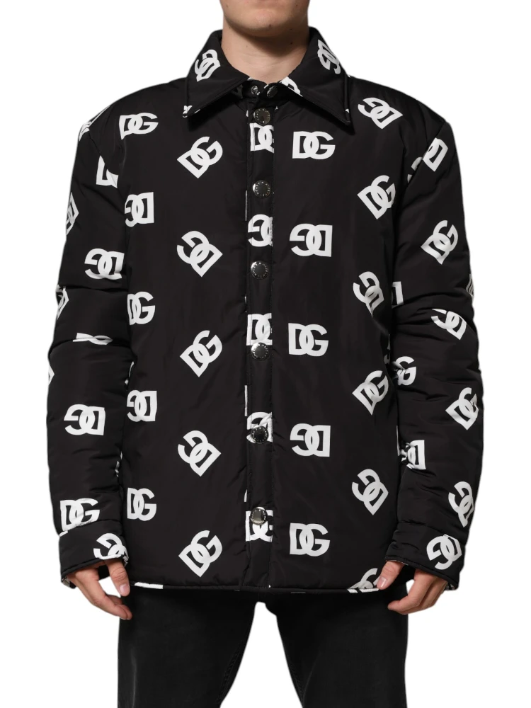 Black DG Monogram Nylon Windbreaker Jacket alternative