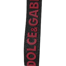 Black Red DG Logo Polyester Silver Men Keychain Keyring