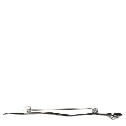 Silver Brass Crystal Spilla Serpente Mens Brooch Pin