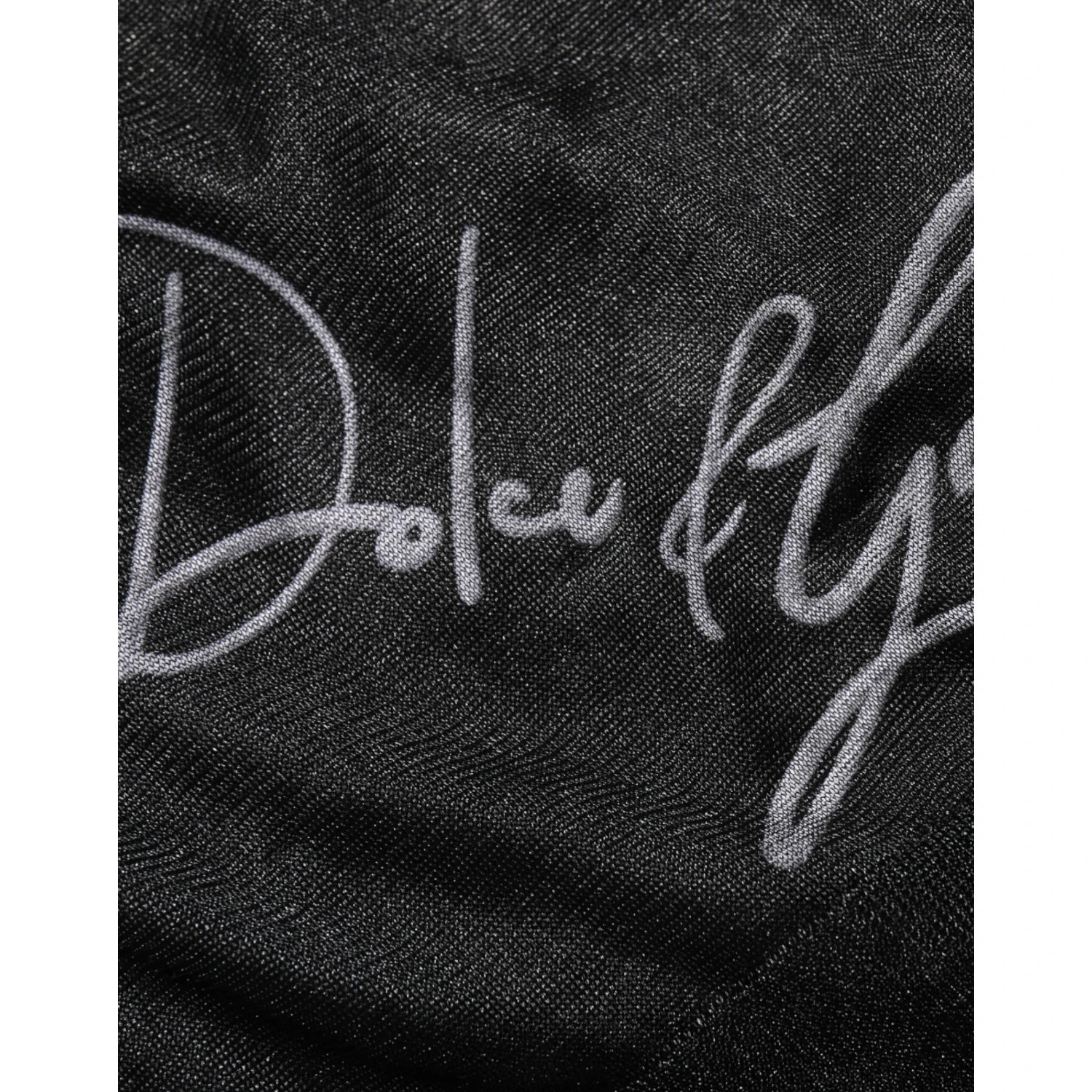 Black Polyester Pullover Sweatshirt Sweater