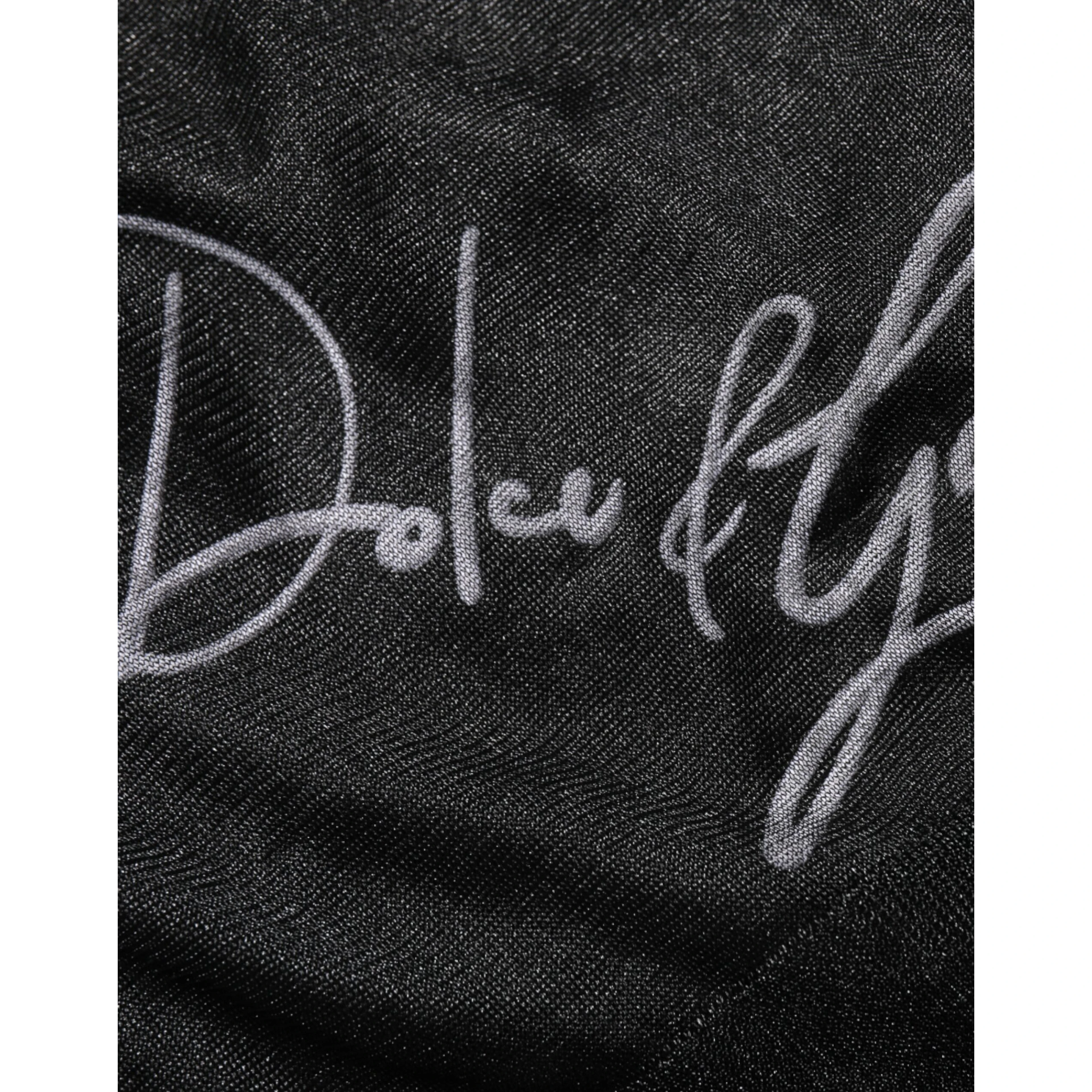 Black Polyester Pullover Sweatshirt Sweater