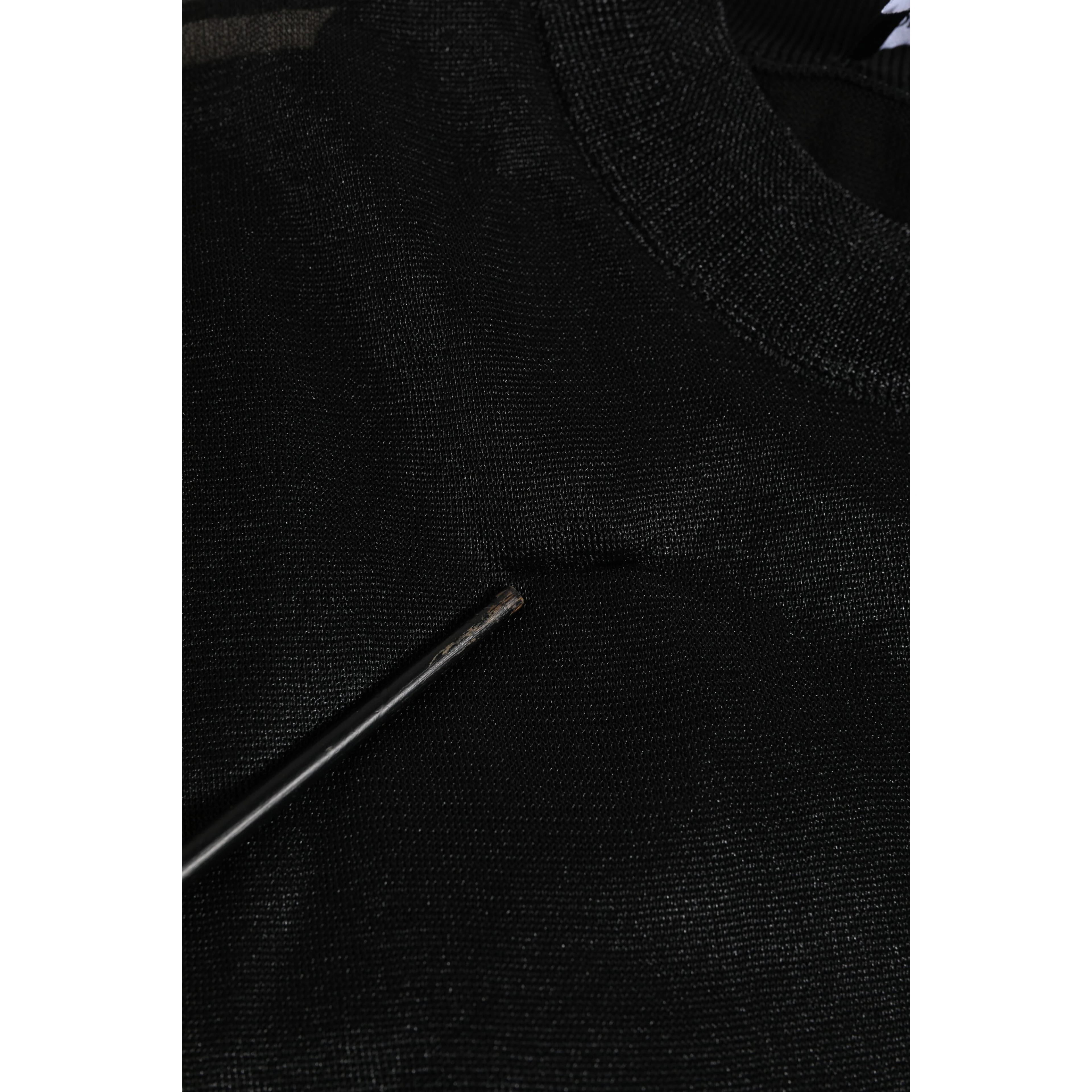 Black Polyester Pullover Sweatshirt Sweater
