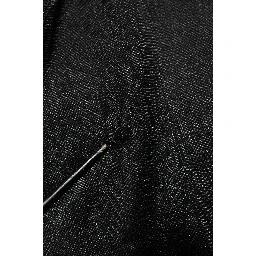 Black Polyester Pullover Sweatshirt Sweater