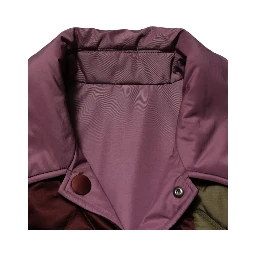 Multicolor Patchwork PolyesterQuilted Jacket