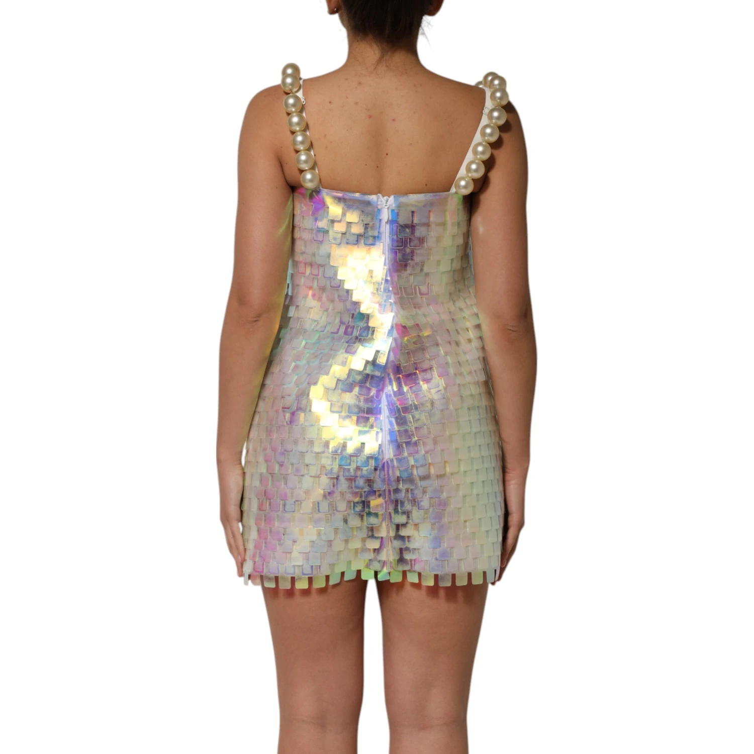 Multicolor Sequin Holographic Mini  Dress