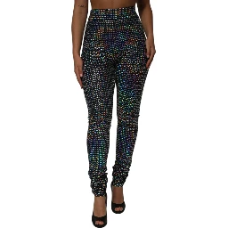 Multicolor Sequined Leggings Trouser Pants