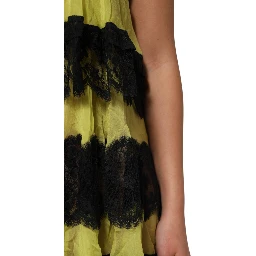 Yellow Black Babydoll Chemise Lingerie Dress