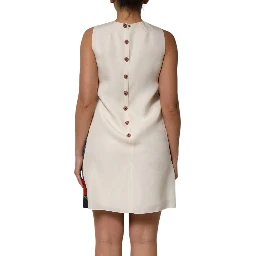 Multicolor Crystal Embellished Mini Dress