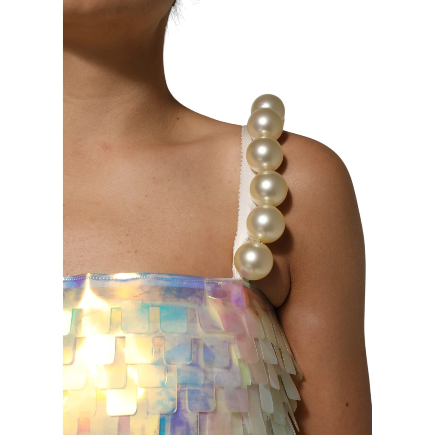 Multicolor Sequin Holographic Mini  Dress