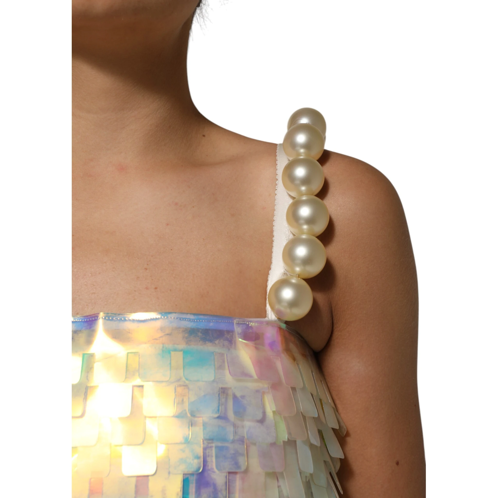Multicolor Sequin Holographic Mini  Dress
