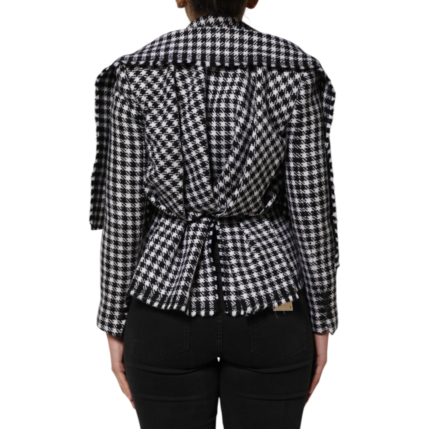 Multicolor Wool Monochrome Patterned Jacket
