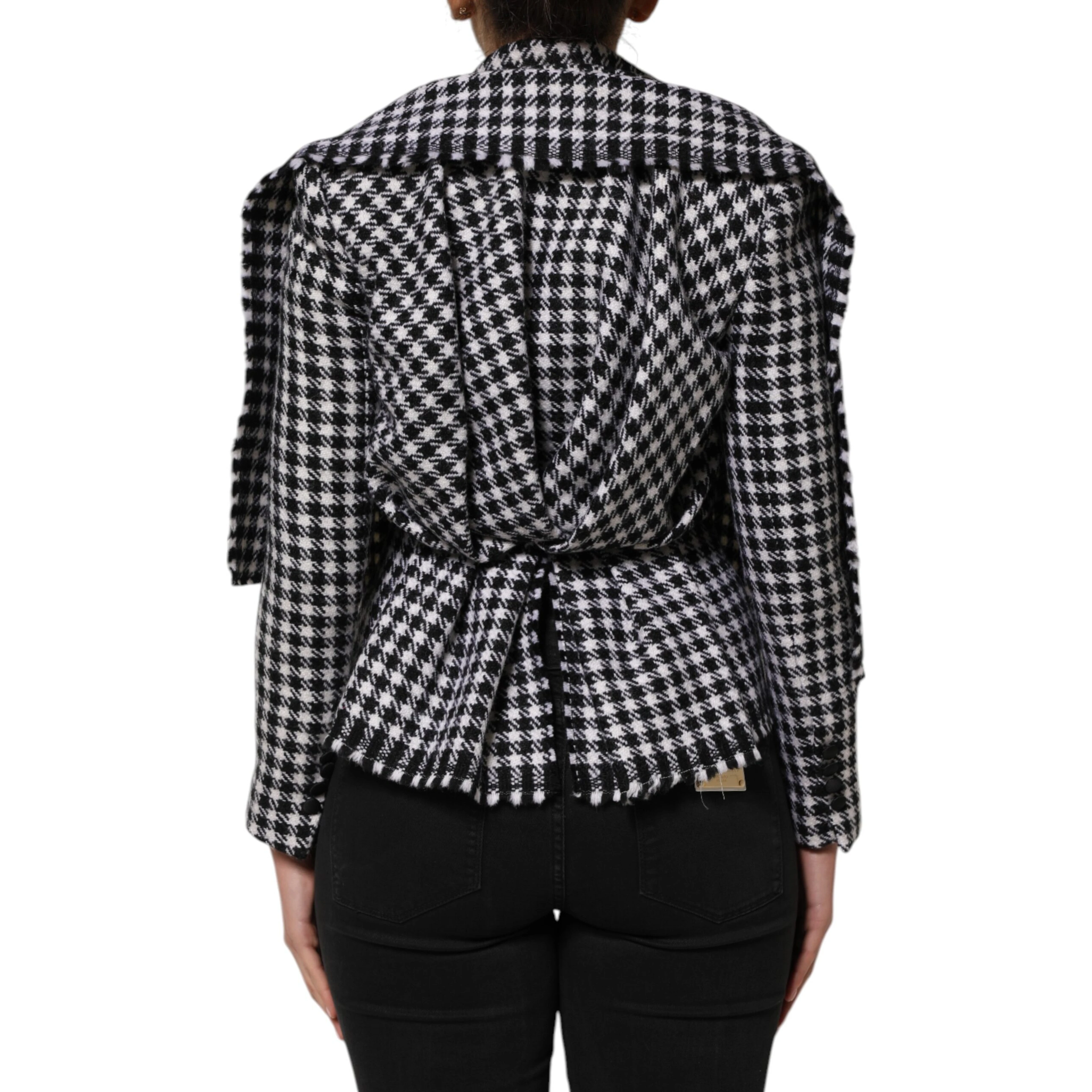 Multicolor Wool Monochrome Patterned Jacket