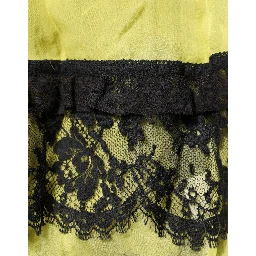 Yellow Black Babydoll Chemise Lingerie Dress