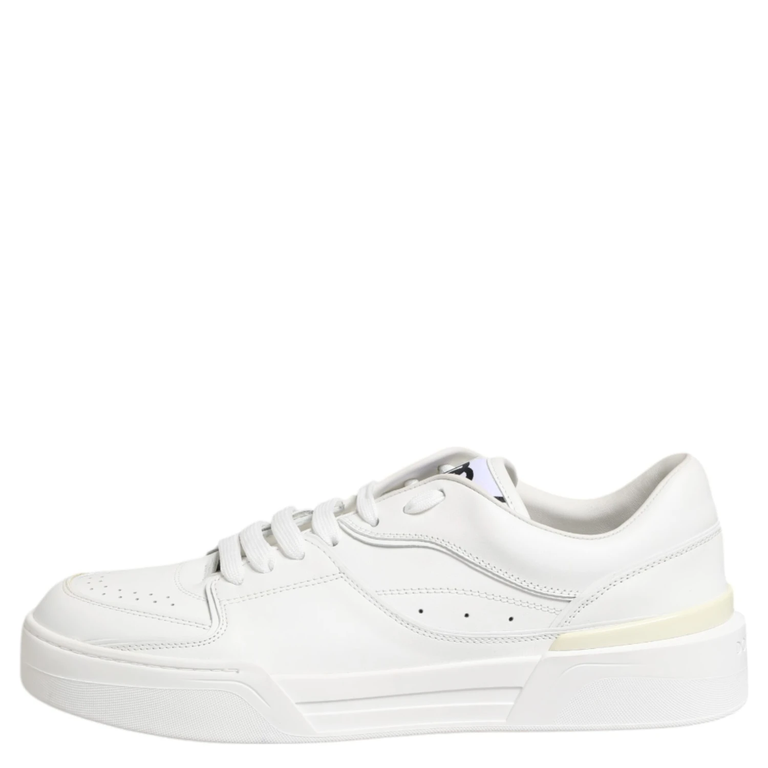 White Miami Leather Low Top Sneakers Shoes
