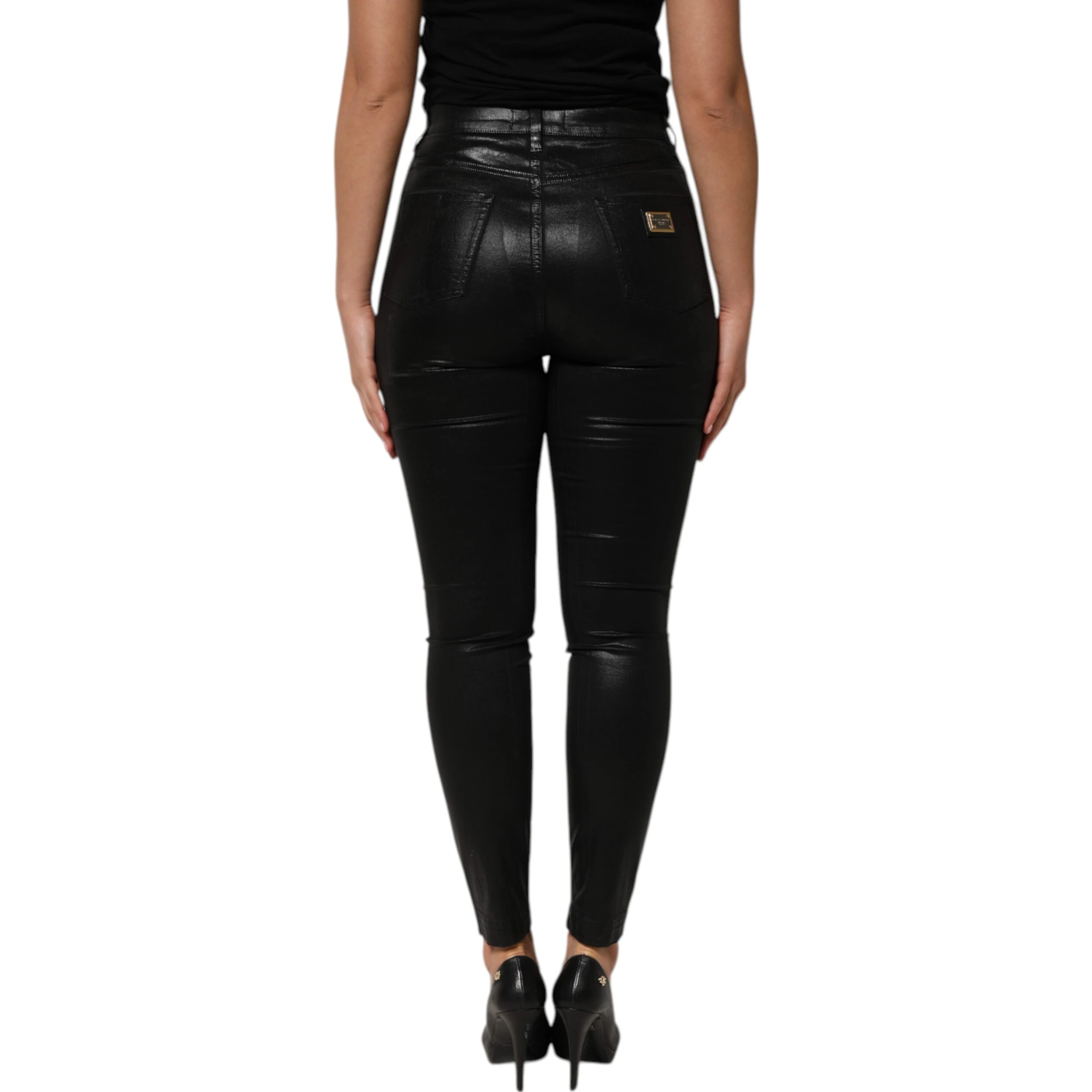Black High Waist Skinny GRACE Denim Jeans
