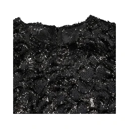 Black Sequin Bouclé Tweed Sheath Dress