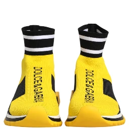Yellow Black Sorrento Socks Sneakers Shoes