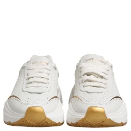 White Gold DAYMASTER Leather Sneakers Shoes
